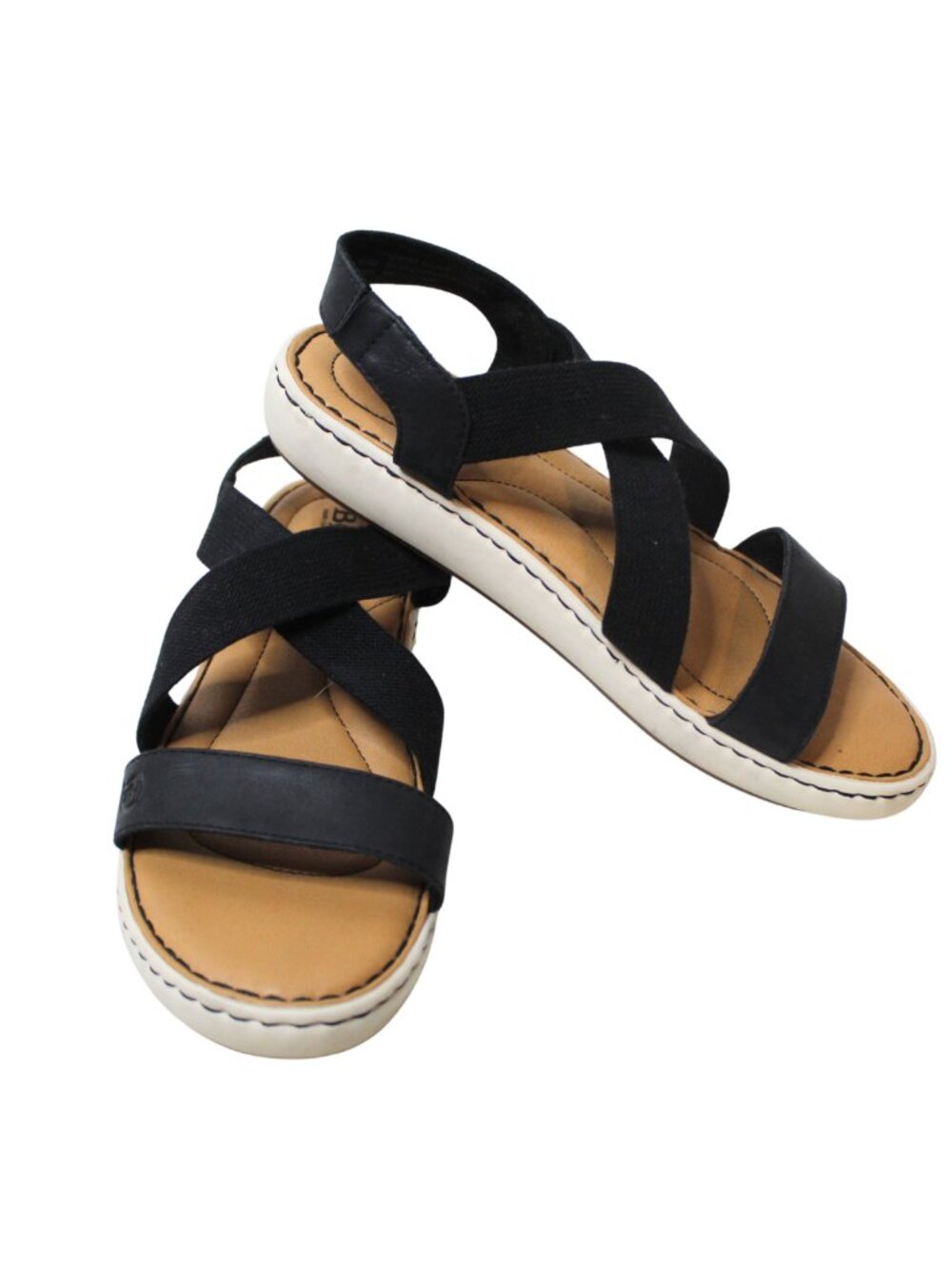 Born women's Jayla sandals size 9M black strappy leather